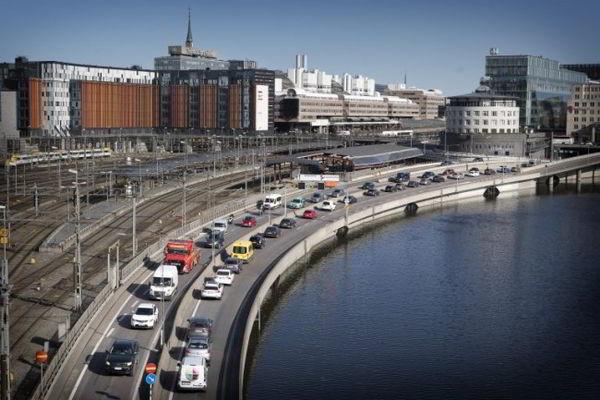 В Стокгольме стало меньше автомобилей