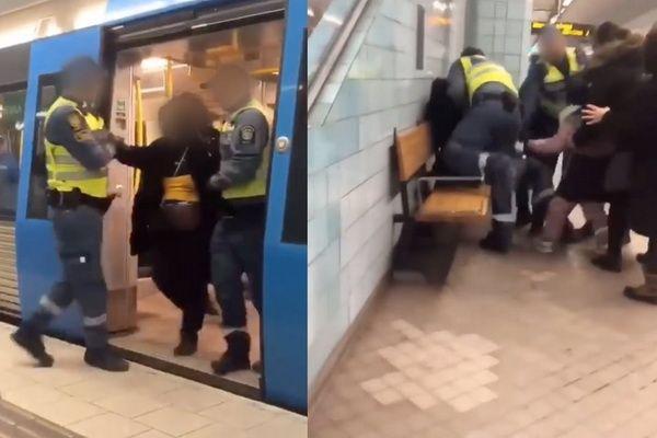 Скандал на всю Швецию - беременную безбилетницу вывели из метро