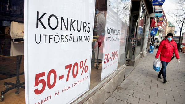 Число банкротств в Швеции бьёт рекорды