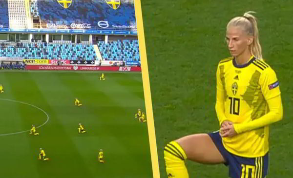 Шведские футболистки не встанут с колен