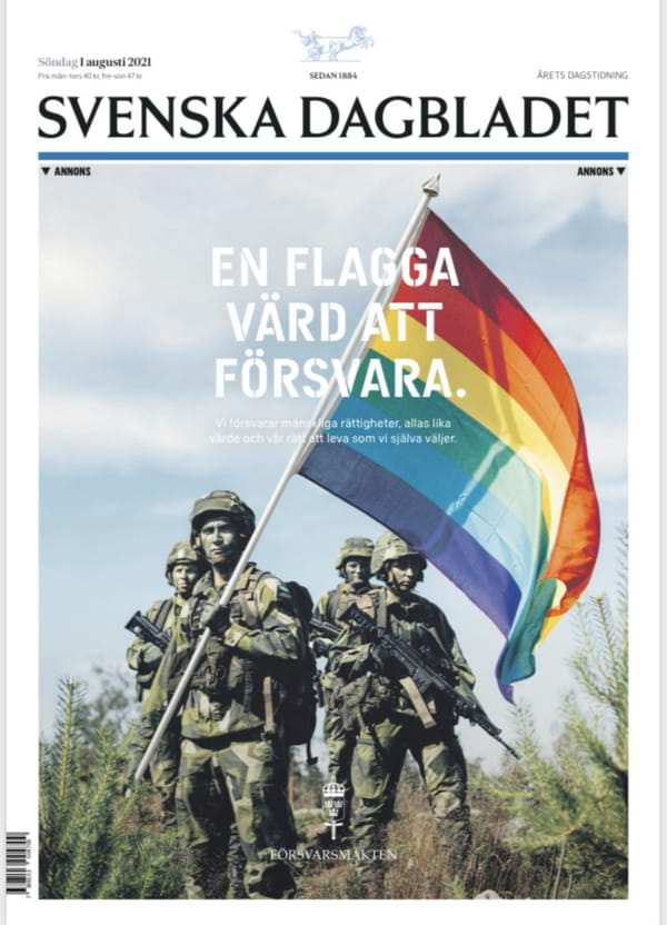 Военная ЛГБТ-пропаганда обошлась шведским налогоплательщикам почти в миллион крон