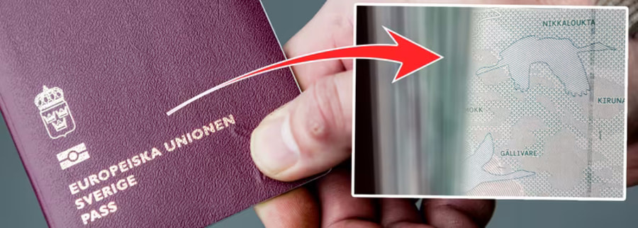 В новом шведском паспорте допустили ошибку
