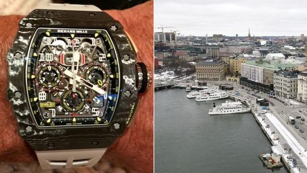 В Стокгольме у туриста отняли уникальные часы