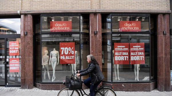 Число банкротств в Швеции достигло максимума за 10 лет