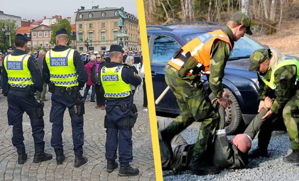 Шведских военных обучат борьбе с демонстрантами