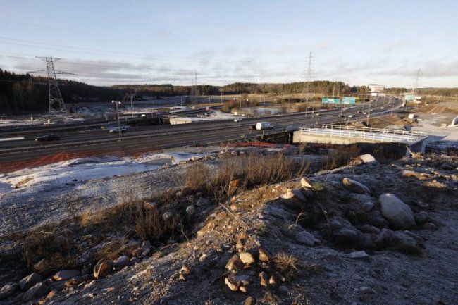 Дорожные работы на Förbifarten в Häggvik остановлены
