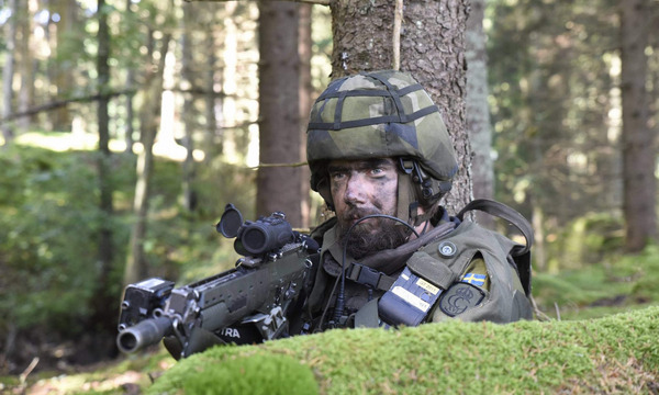 Боевая готовность солдат в Швеции