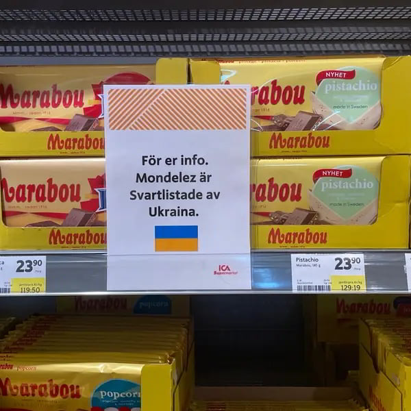 Шведы продолжают покупать запрещённые Украиной продукты
