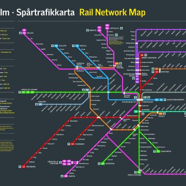 Карта метро Стокгольма
