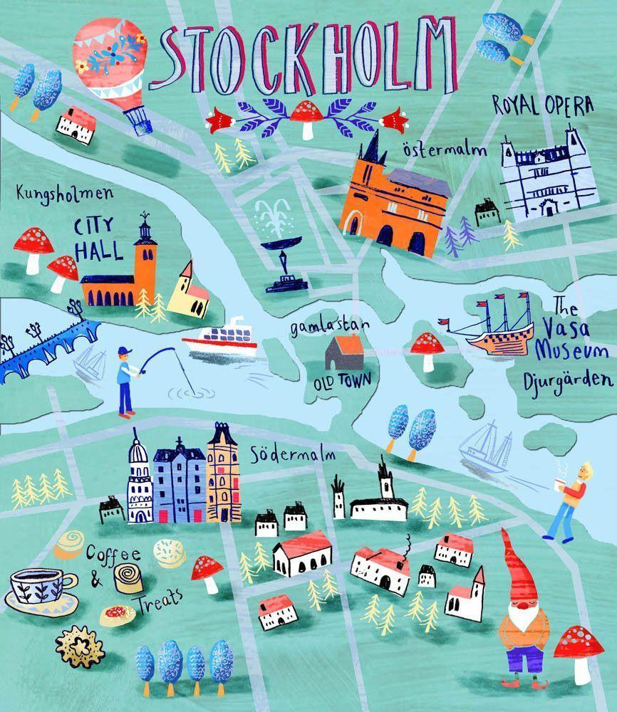 Туристическая карта Стокгольма