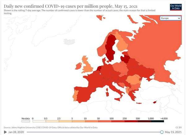 Швеция возглавила европейский рейтинг распространения коронавируса