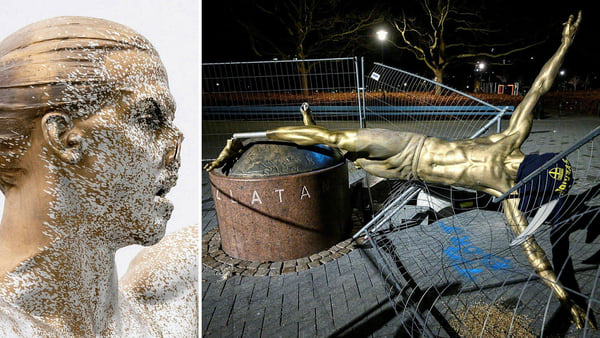 Памятнику Златану Ибрагимовичу не нашлось места в родном городе